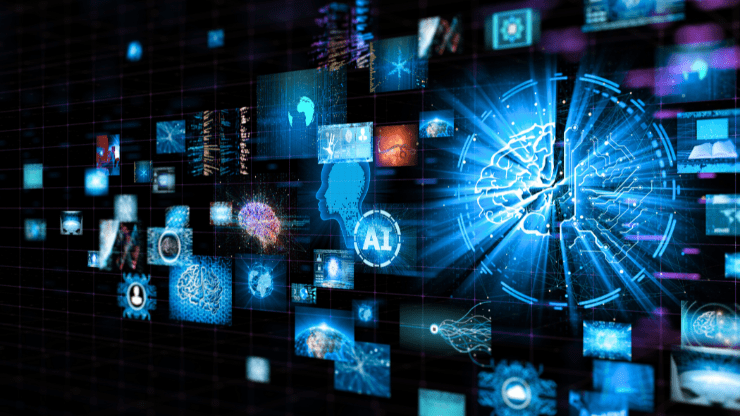 AI enabled picture with technologies and innovation icons for Innovative Product add -ons