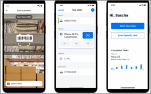 Warehouse management with SAP LGM app screenshot