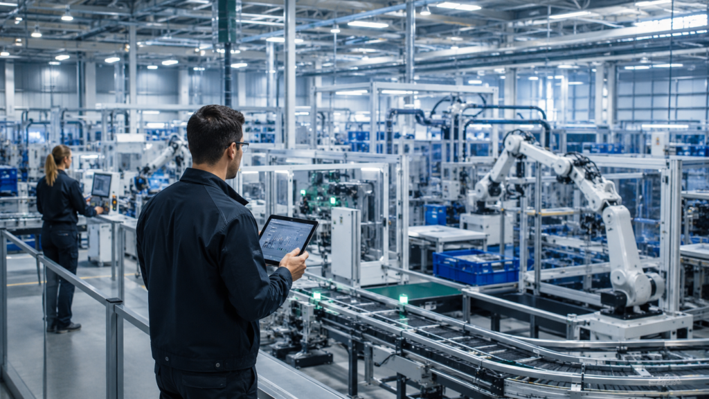 Industry 4.0 enabled smart factory for digital transformation