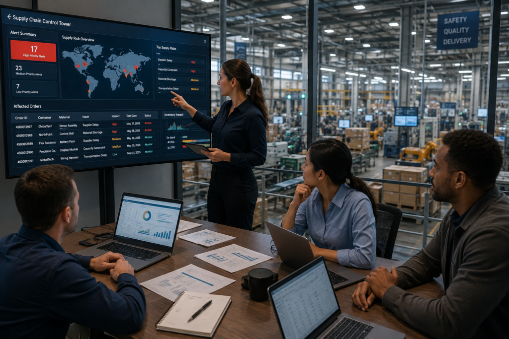 Business discussion with supply chain related Sales and operations execution