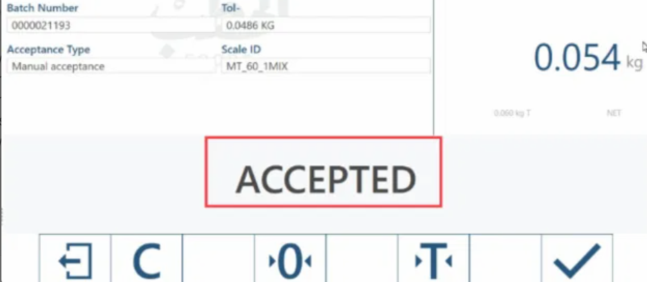 Scale screen