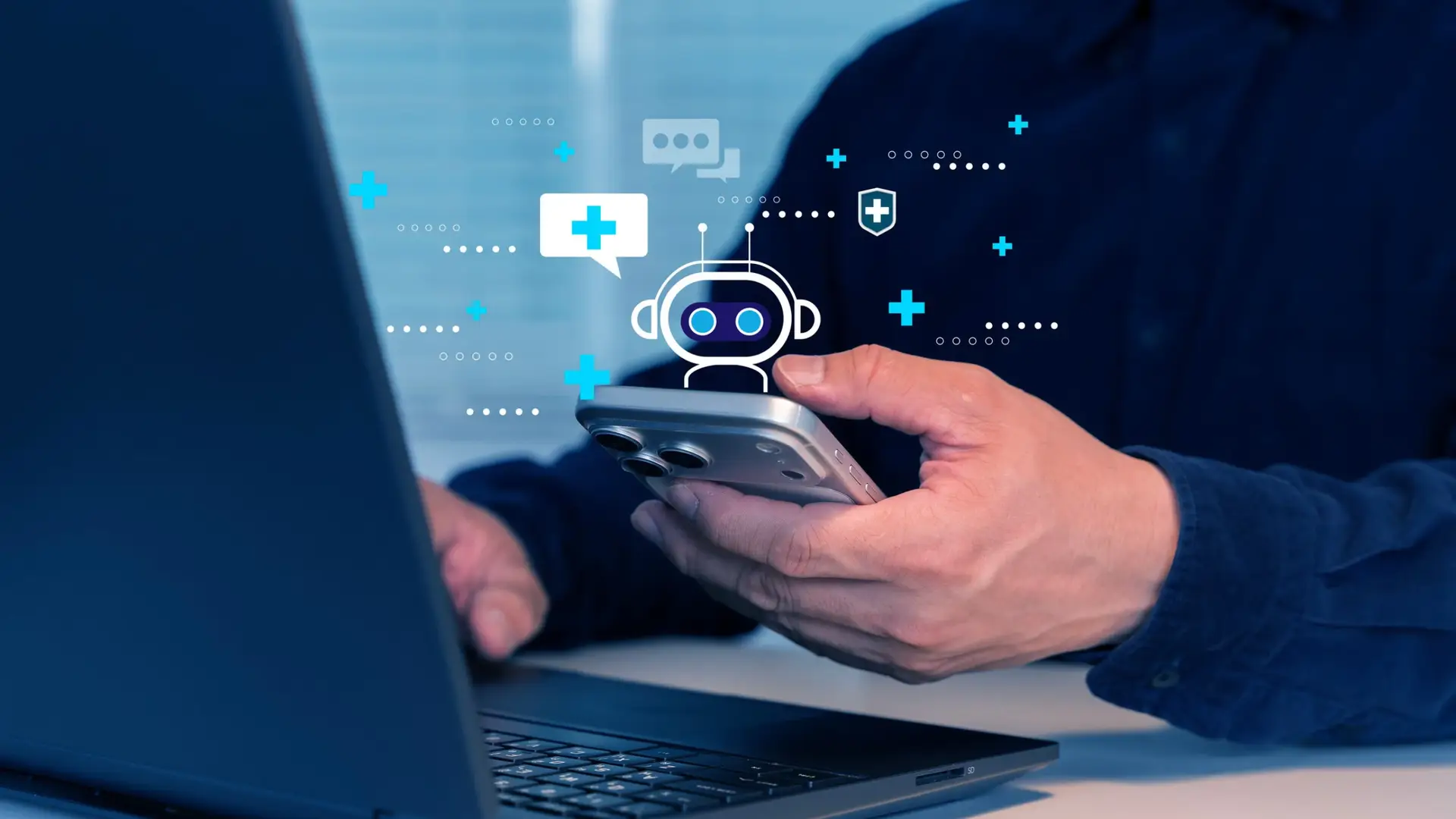 Banner showing AI assistants and agents